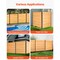 Outdoor 2-Panel Wood Privacy Screen, DIY AC Cover and Garden Trash Can Hider